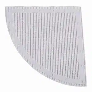 StayPut - Anti-slip douchemat hoek - wit - Waterdoorlatend - Incl. ophanghaak