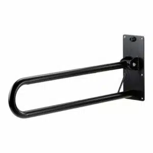 Toiletbeugel opklapbaar 76 cm - Mat zwart
